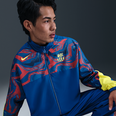 FC Barcelona Starting 5 Fourth Men's Nike Soccer Woven Jacket